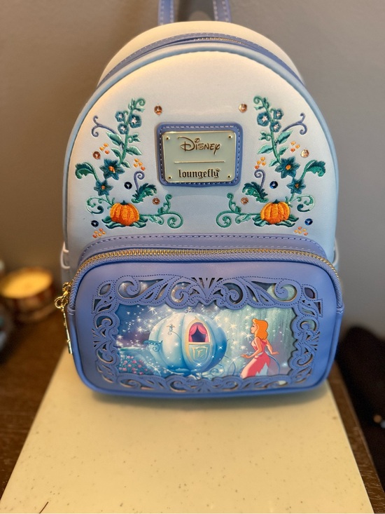 Loungefly Handbags - Disney x Loungefly Cinderella Pumpkin Carriage Mini Backpack - Light Blue
